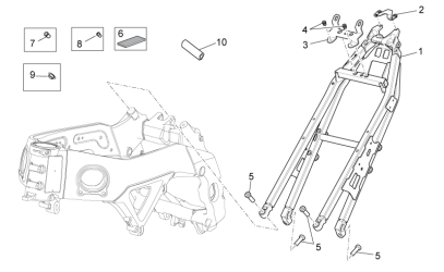 858849 Rear Subframe/Saddle Support