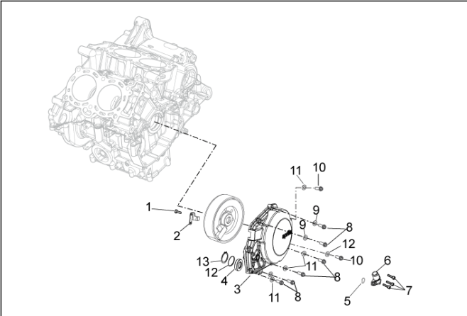 857148 Flywheel Cover