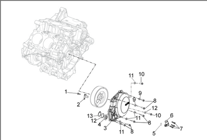 857148 Flywheel Cover