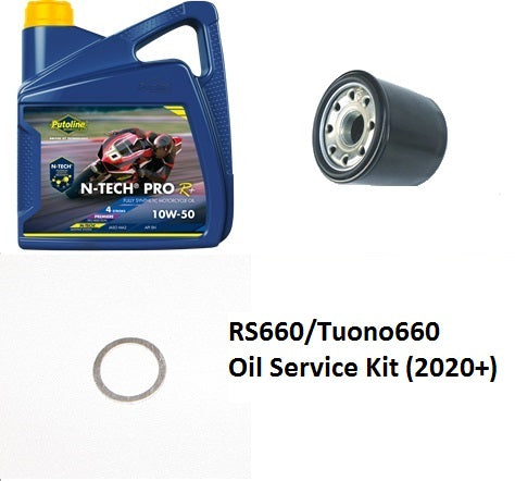 RS660/Tuono660 (OEM Filter) Oil Service Kit (2020+)