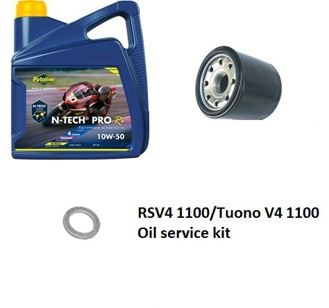 RSV4 1100/Tuono V4 1100 (OEM Filter) Oil service kit (RSV4 2019+/Tuono V4 2021+)