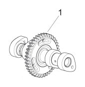 2A0003295 Rear exhaust camshaft complete-Ps7